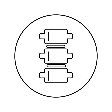 Premium Vector | Vector linear icon spine Orthopedics medicine