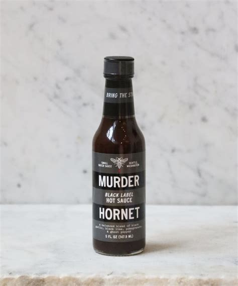 Murder Hornet Black Label Hot Sauce 5oz Delaurenti