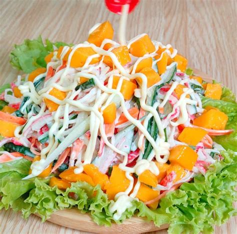 Spicy Mango Kani Salad Yummy Kitchen