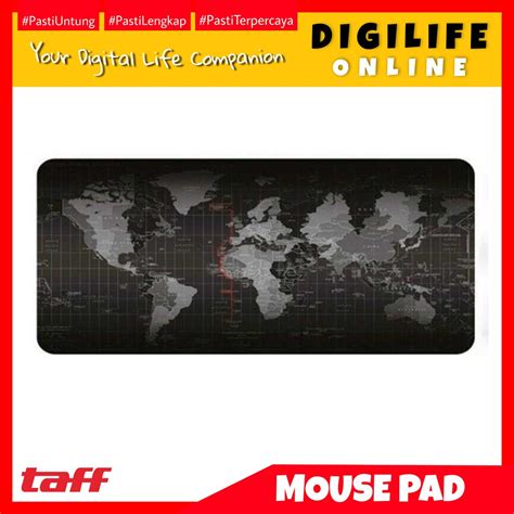 Jual MOUSE PAD Gaming Besar 30 X 60 Cm Motif Peta Alas Tatakan