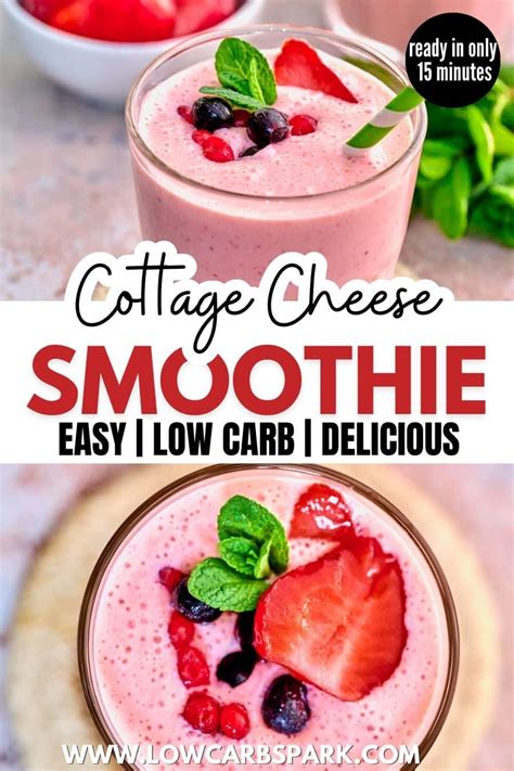 Cottage Cheese Smoothie Low Carb Spark