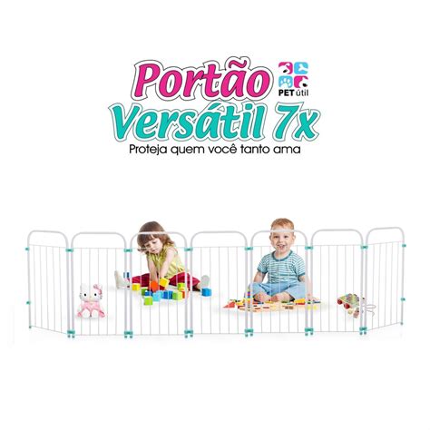 Portao Para Cachorros Cm Cercado Grade Porta Pet Pr Tico No Shoptime