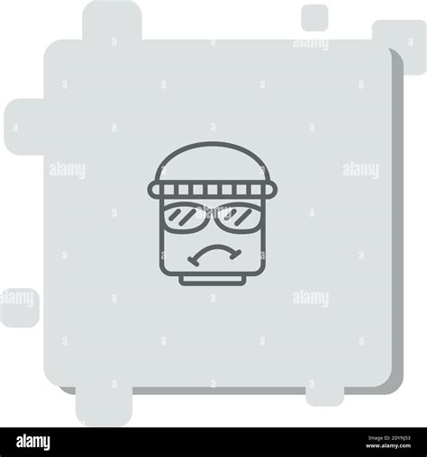 Burglar Vector Icon Modern Simple Vector Illustration Stock Vector