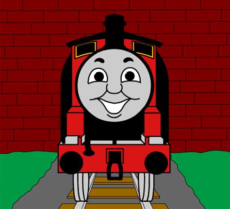 James The Red Engine By Jack1set2 On Deviantart