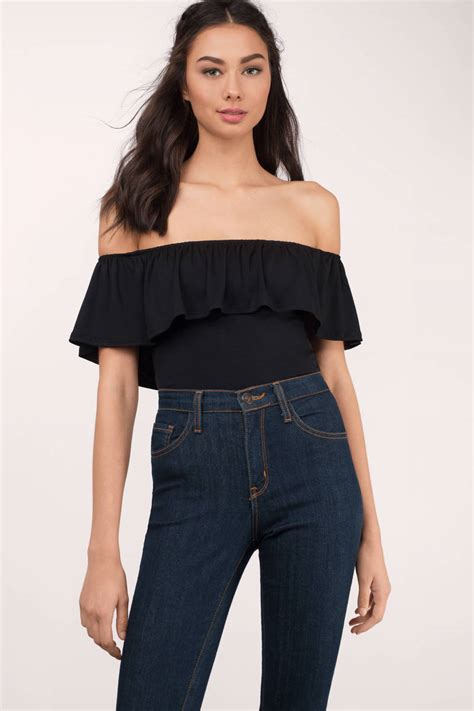 Dive In Off Shoulder Bodysuit Tobi