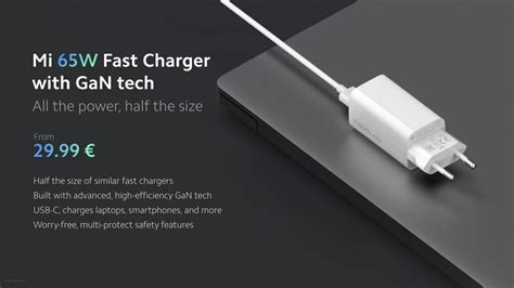 Xiaomi Mi Watch And W Gan Charger Launched In Europe Gizmochina