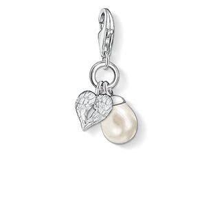 Thomas Sabo 0779 Flügel Charm Anhänger Silber mit weißer perle online