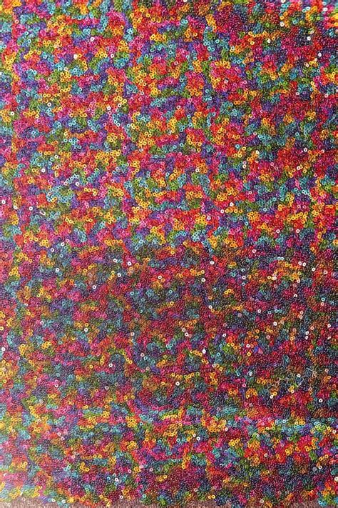 Stretching Sequin Fabric Multicolor Villisilkki Fabrics Online