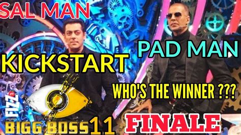 Tiger Salman Khan Padman Akshay Kumar Kick Start Bigg Boss 11 Grand