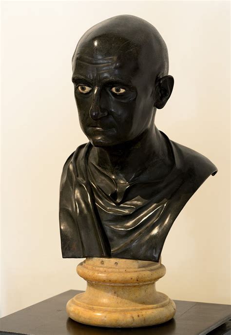 Man, possibly P. Cornelius Scipio Africanus, Roman bust (bronze), 1st ...