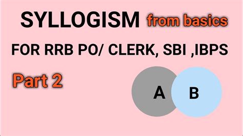 Syllogism From Basics Syllogism Or Bank Exam Reasoning For Bank