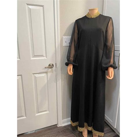 Vintage 60s Lady Carol Of New York Long Kaftan Style Gem