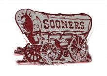 University of Oklahoma Sooner Schooner Red Metal Auto Emblem – AMG Emblems