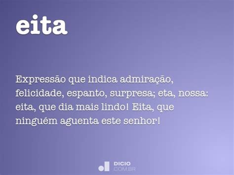 Eita - Dicio, Dicionário Online de Português