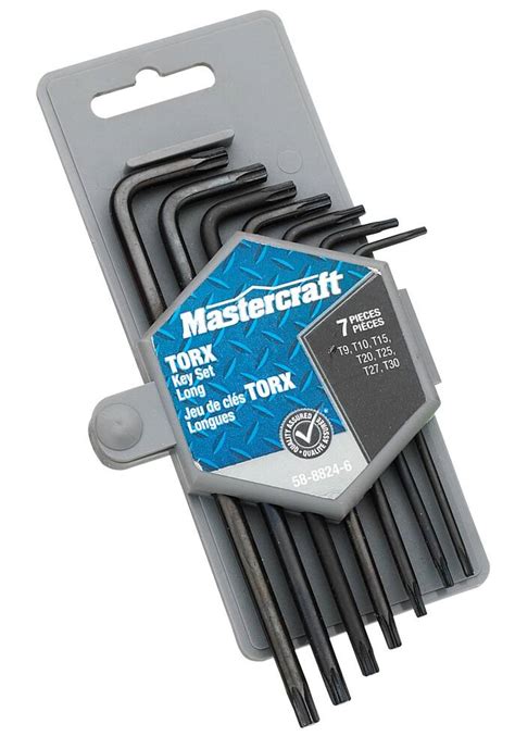 Mastercraft Torx 7 Piece Long Arm Hex Key Set Canadian Tire