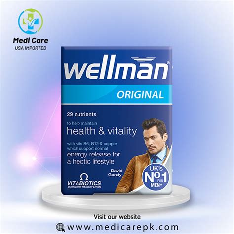 Vitabiotics Wellman Original 30 Tablets Uk Imported Medicarepk