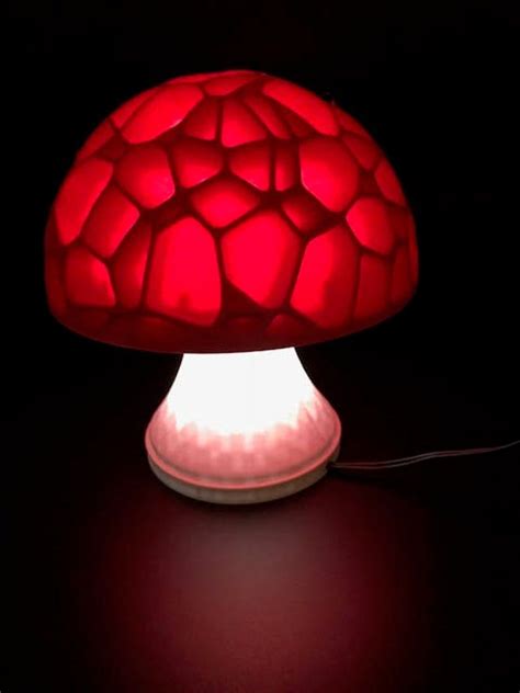 Retro Mushroom Led Table And Desk Lamp Makes A Great Office Etsy In