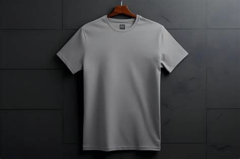 Premium AI Image | Grey tshirt mockup High quality