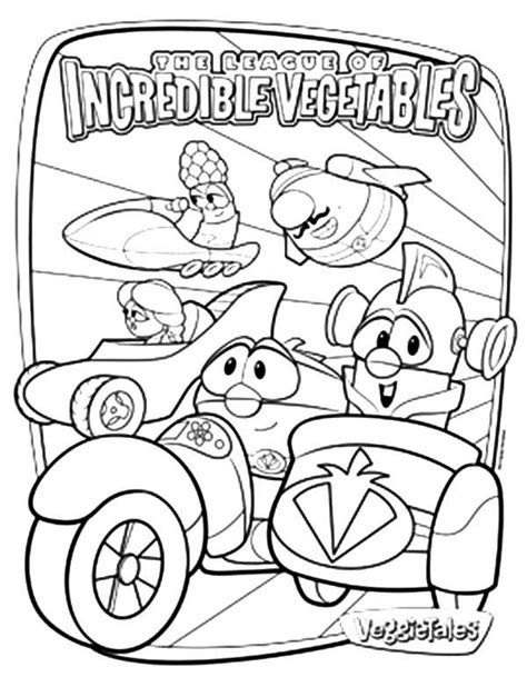 veggietales coloring pages larryboy - Fiona Pacheco