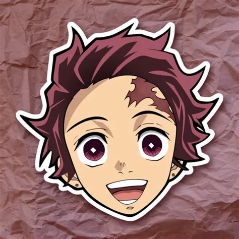 Tanjiro Kimetsu No Yaiba Demon Slayer Sticker Decal Laptop Anime Vinyl