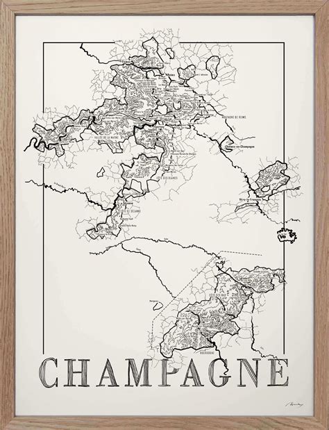 champagne wine map brushery