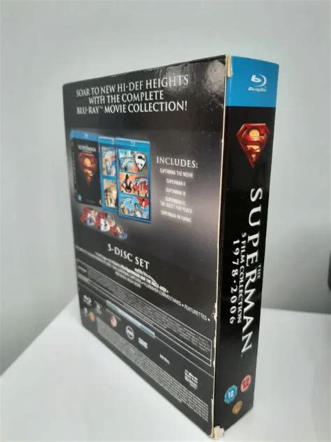 SUPERMAN THE ULTIMATE Collection Blu Ray 5 Movie Series Box Set 10 00