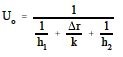 Overall Heat Transfer Coefficient Across Heat Exchanger Tubes Equation