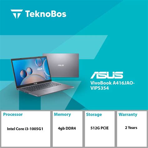 Jual Laptop Asus Vivobook A Jao Vips I G Gb Gb Fhd