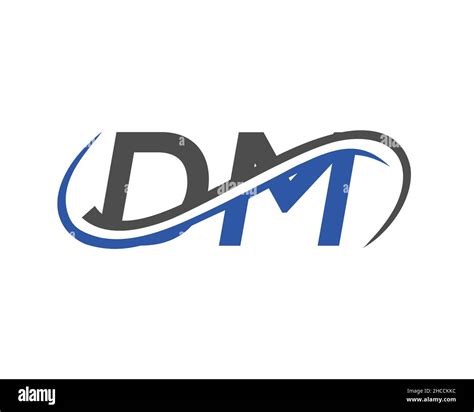 Initial DM Logo Design. DM Letter Linked Business Logo. DM logo Design ...