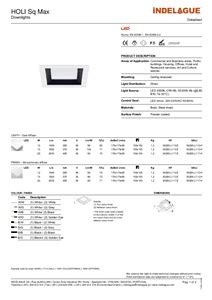 Faretto A Led Quadrato Da Incasso Holi Sq Max By Indelague Roxo Lighting