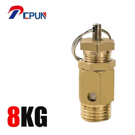 1 4 Bspt Male Thread Pressure Relief Valve For Air Compressor 8kg