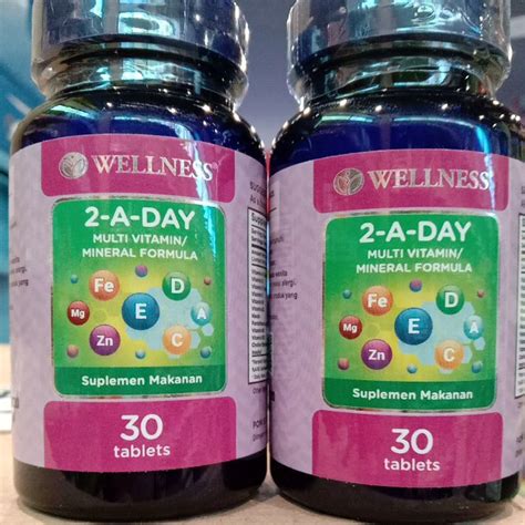 Jual Wellness 2 A Day 30 Tablet Multivitamin Dan Mineral Wellnes 2 A