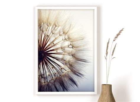 Dandelion Wall Art Dandelion Poster Nature Photo Print Etsy