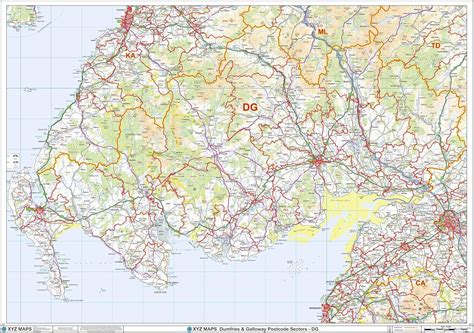 reading rg postcode wall map    laminated map reading