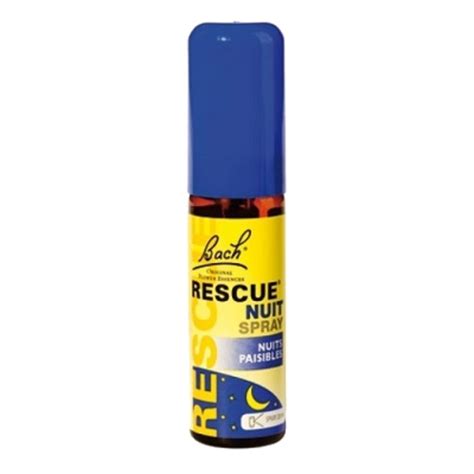 Bach Rescue Nuit Spray Ml Bach Original Achat Au Meilleur