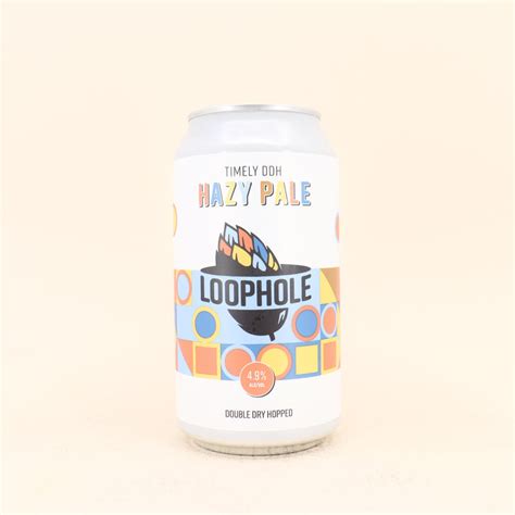 Loophole Timely Ddh Hazy Pale Can 375ml Beermash