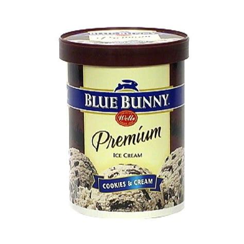 Blue Bunny Premium Ice Cream Cookies And Cream 0 5 Gal Delivery Or