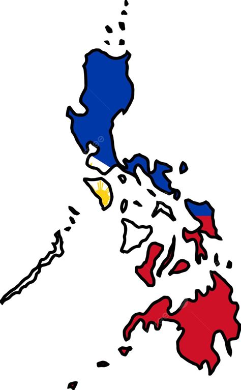 Map In Colours Of Philippines National Vector Philippines Vector