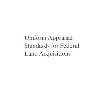 Fillable Online Dep State Fl Uniform Appraisal Standards For Federal