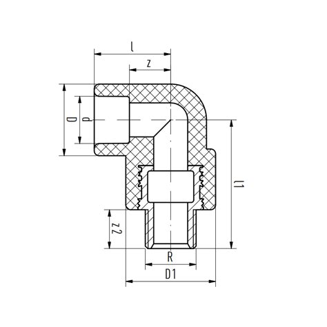 Raccordo A Gomito Con Attacco M 20mm Per 1 2 Aquatherm 1070020099