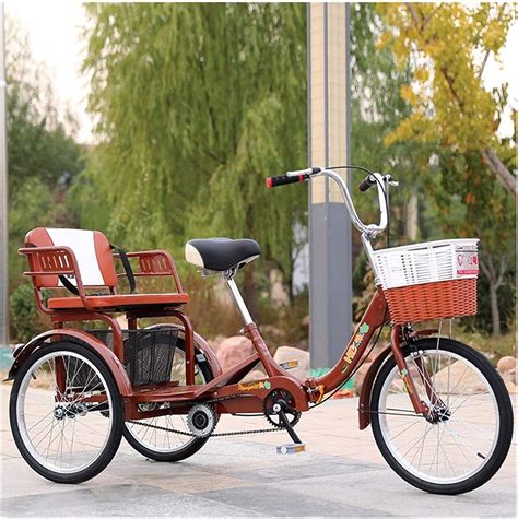 Three Wheeled Bicycles Cruise Trike 20 Inch Foldable Seniors Adult 3 Wheel Bikes