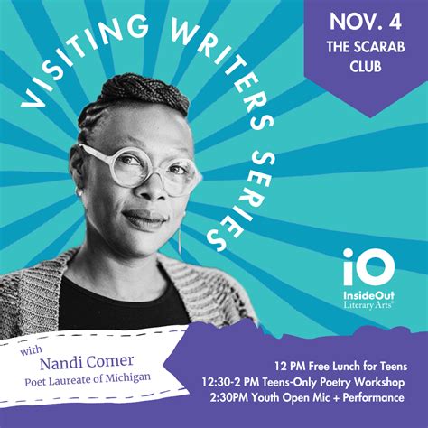 InsideOut Visiting Writers Series Nandi Comer InsideOut Literary Arts