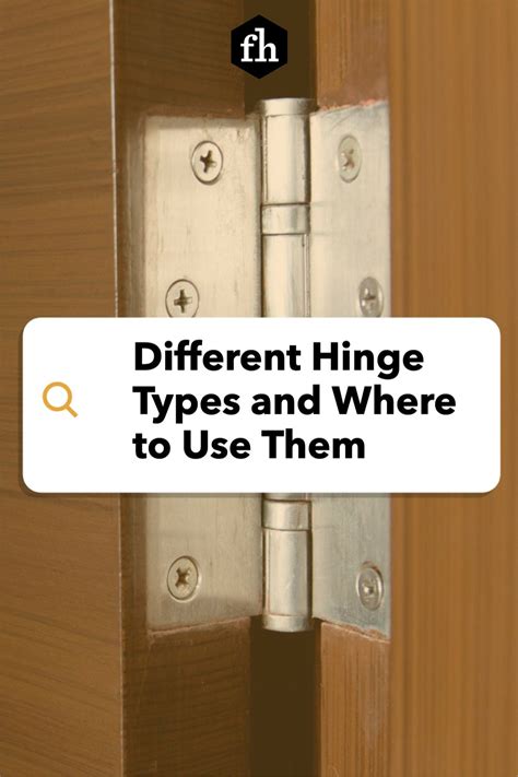 Different hinge types and where to use them – Artofit