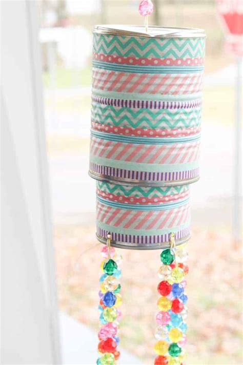 Diy Tin Can Wind Chimes Single Girls Diy