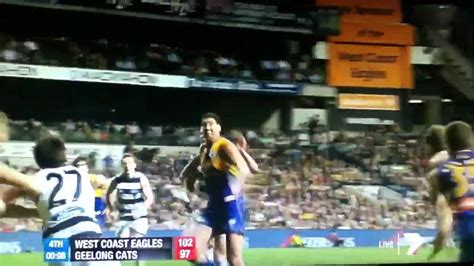 Last Seconds Geelong Vs West Coast Eagles Round Youtube