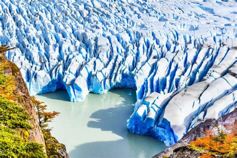 Grey Glacier, Patagonia, Chile Stock Photo - Image of lago, austral ...