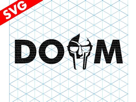 Mf Doom Mask Logo Svg Etsy