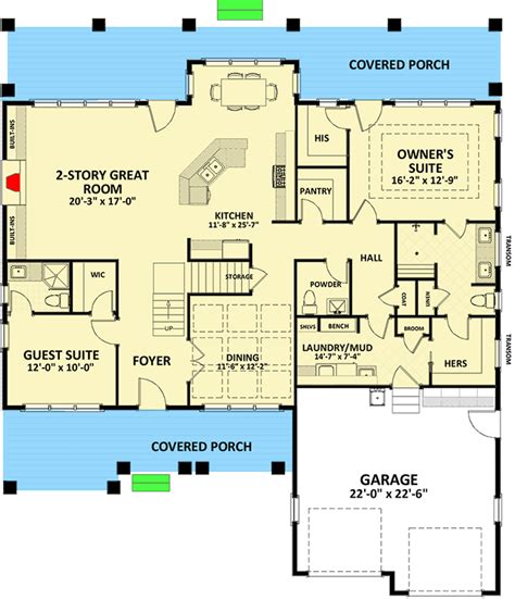 Traditional House Plan with Terrific Storage - 46303LA | Architectural ...