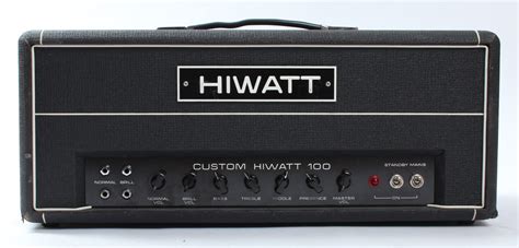 Hiwatt Dr103 Custom 100 1975 Black Amp For Sale Yeahmans Guitars