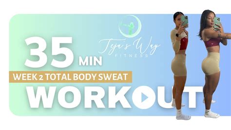 35 Minute Total Body Hiit Home Workout Week 2 Youtube